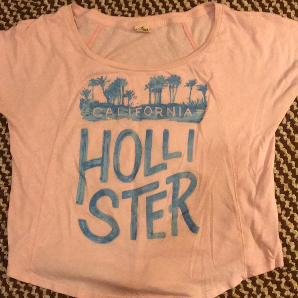 Hollister pink and blue pajama/lounge shirt